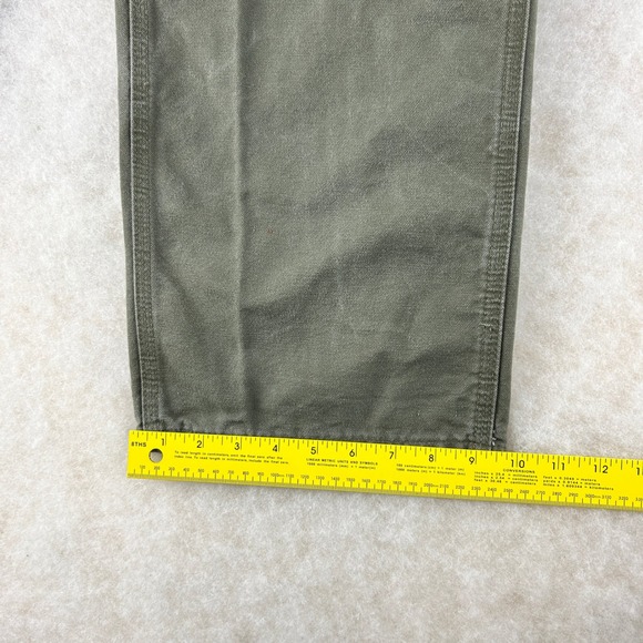 Carhartt B11 MOS Carpenter Pants Original Dungaree Fit Men 36x30 Green - Picture 14 of 15